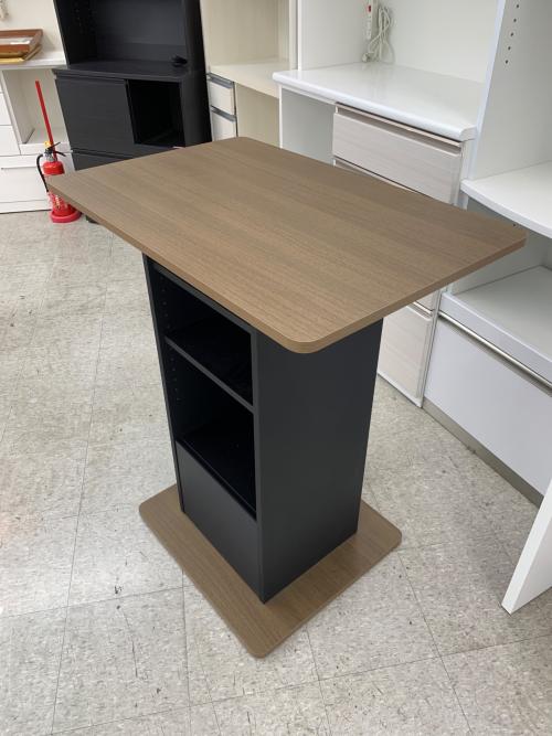 ハイテーブル＆カウンターチェアセット ブラウン×ブラック