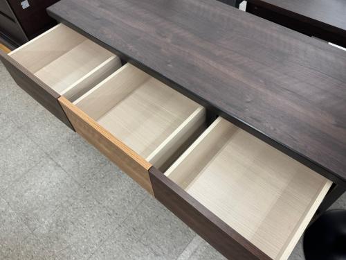 ニトリ ローチェスト ブラウン×ナチュラル RANDAM