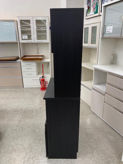 レンジボード ブラック 2枚扉