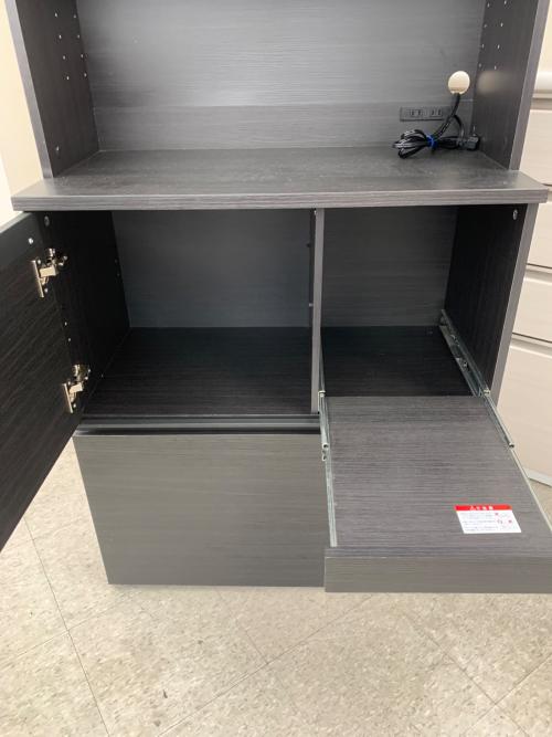 レンジボード ブラック 2枚扉