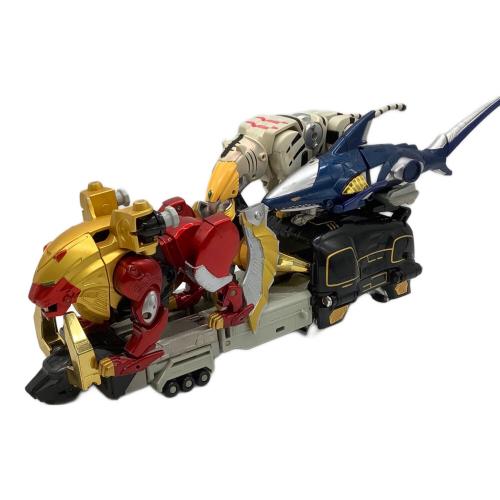 百獣戦隊ガオレンジャー (ヒャクジュウセンタイガオレンジャー) 戦隊ヒーロー 本体ヤケ,塗装ハガレ有 DX超合金 百獣合体 ガオキング