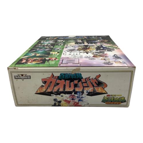 百獣戦隊ガオレンジャー (ヒャクジュウセンタイガオレンジャー) 戦隊ヒーロー 本体ヤケ,塗装ハガレ有 DX超合金 百獣合体 ガオキング