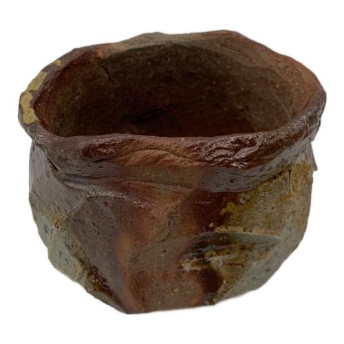 備前焼 横山伸一 削ぎぐい呑み　