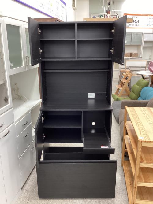 IRIS OHYAMA (アイリスオーヤマ) レンジボード ブラウン 2枚扉