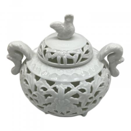 白磁唐草透し彫 香炉 有田焼｜トレファクONLINE