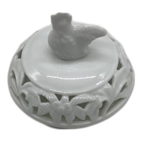 白磁唐草透し彫 香炉 有田焼