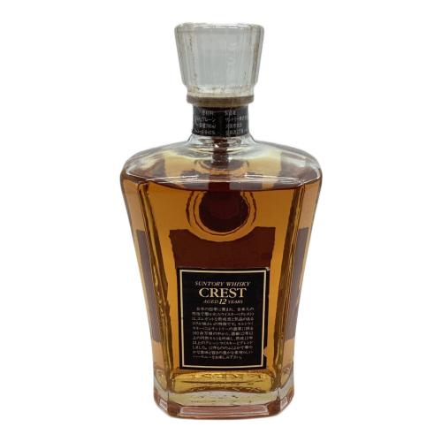 サントリー ウィスキー 700ml クレスト 12年 未開封