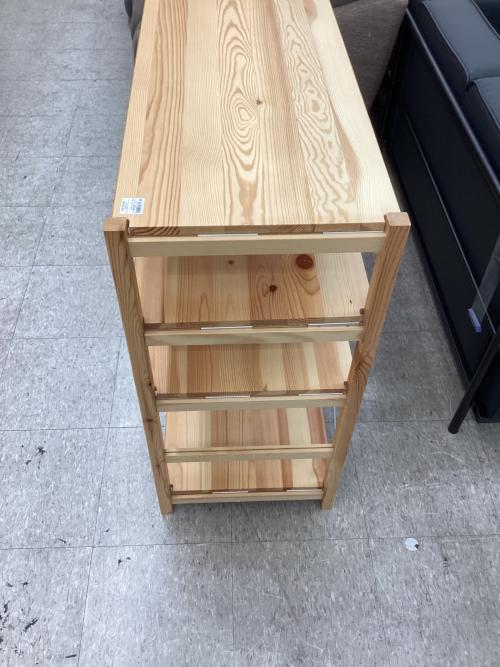 無印良品 (ムジルシリョウヒン) ユニットシェルフ ナチュラル 86cm パイン材