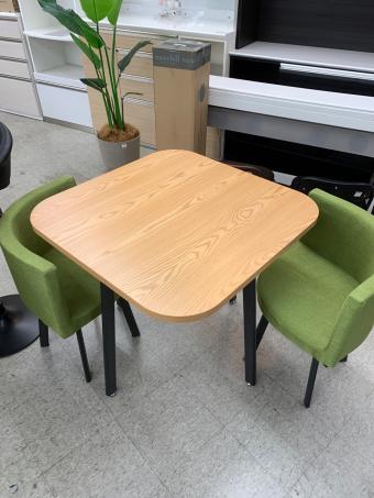 ダイニング3点セット ナチュラル×グリーン