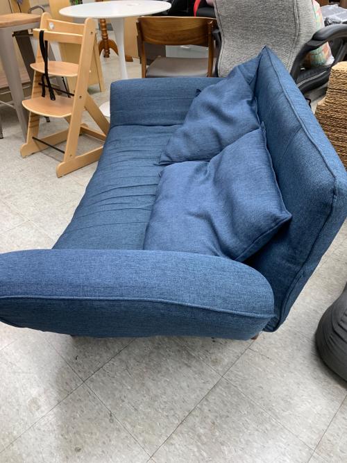 リクライニングソファー ネイビー