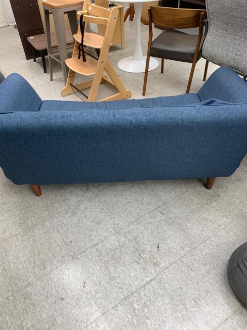 リクライニングソファー ネイビー