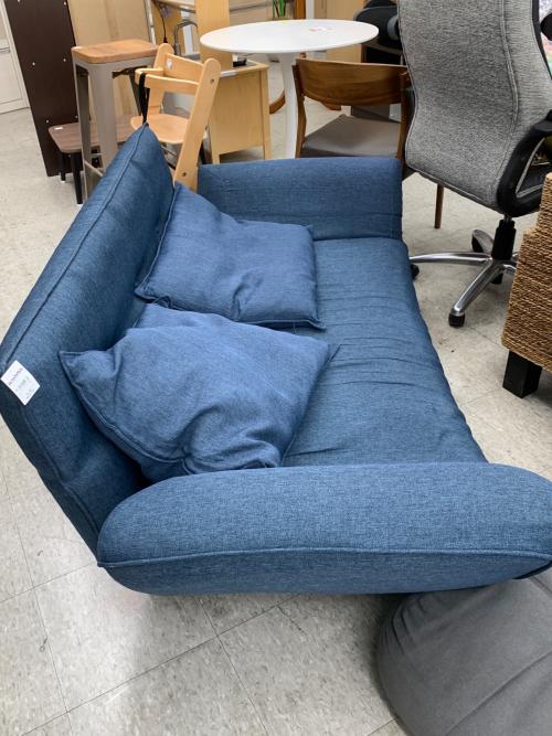 リクライニングソファー ネイビー