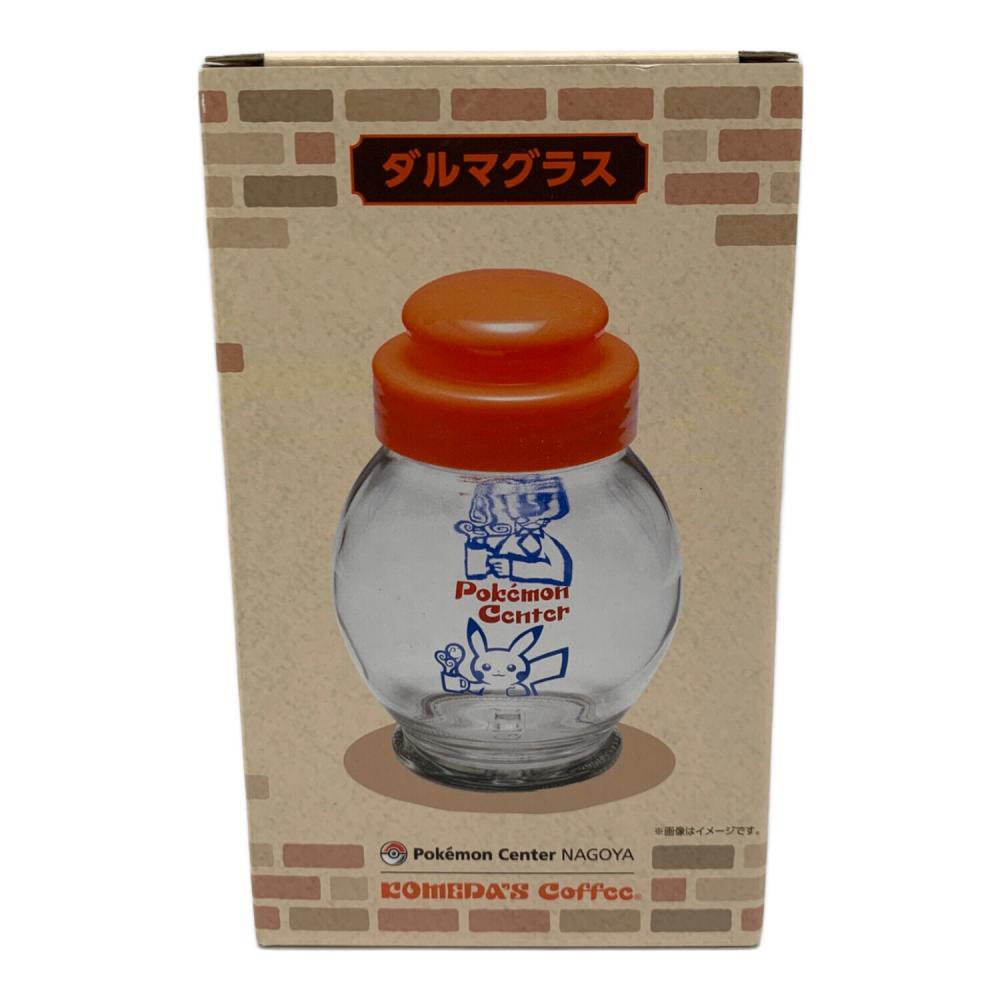 コメダ珈琲×ポケモンセンター名古屋コラボ品 ピカチュウ ダルマグラス