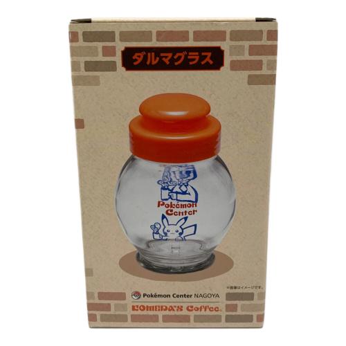 コメダ珈琲×ポケモンセンター名古屋コラボ品 ピカチュウ ダルマグラス