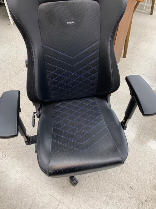 noblechairs (ノーブルチェアーズ) ゲーミングチェア ブラック×ブルー PUレザー HRO