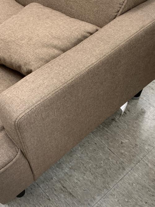 YAMAZEN (ヤマゼン) 2人掛けソファー ブラウン 341 FHS-160 ファブリック