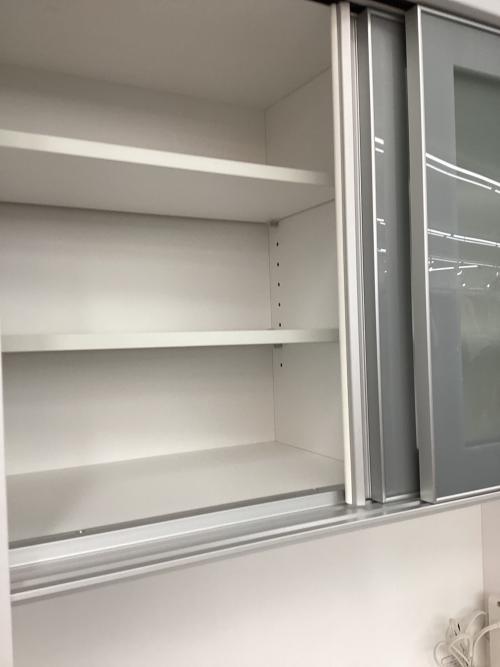 ニトリ カップボード 上下分割タイプ ホワイト