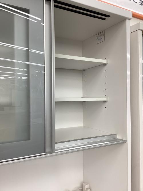 ニトリ カップボード 上下分割タイプ ホワイト