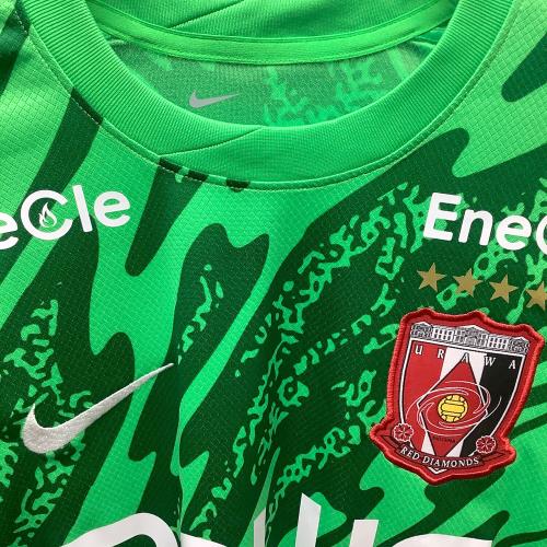 浦和レッズ (ウラワレッズ) サッカーユニフォーム メンズ SIZE L グリーン レプリカGKユニフォーム2025