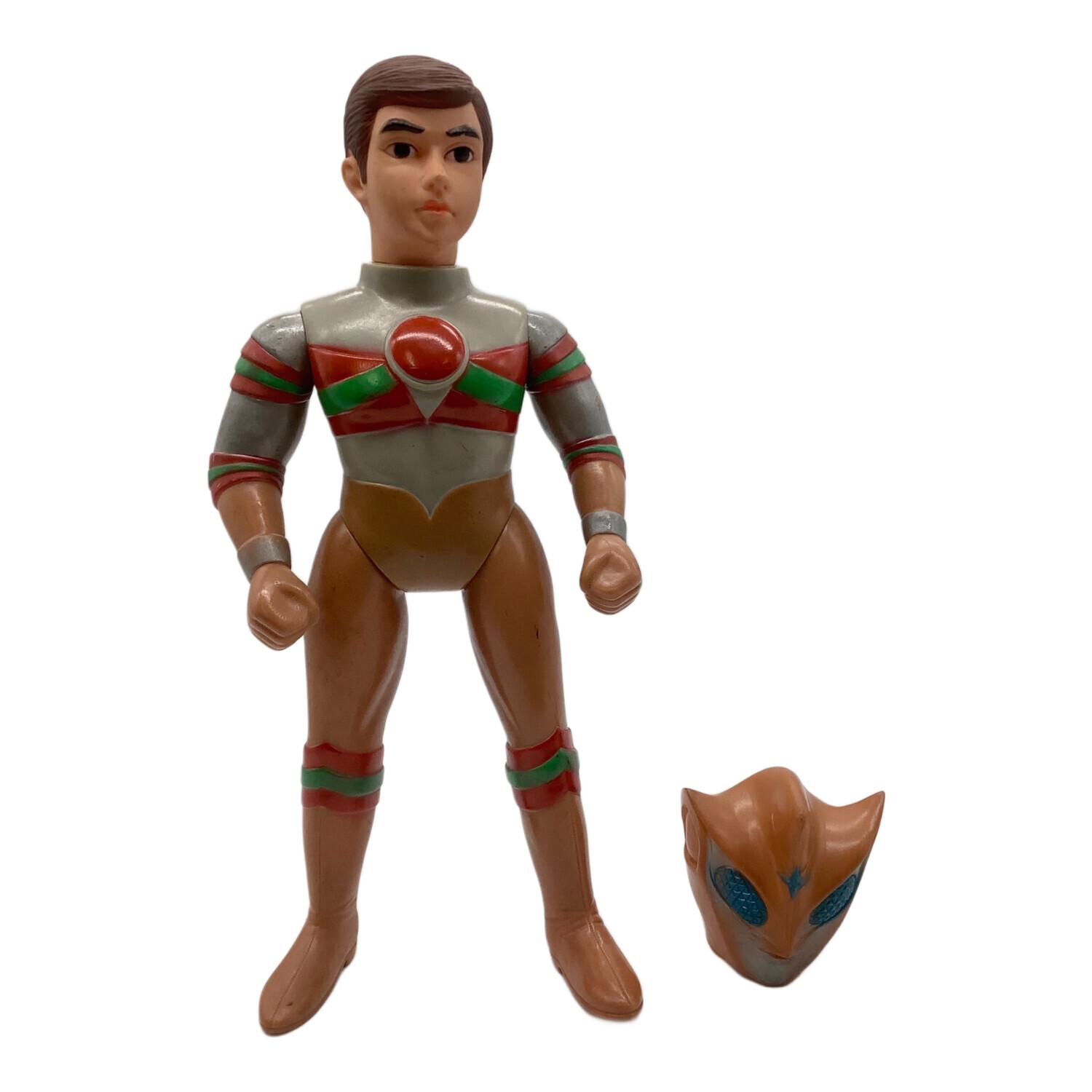 ブルマァク 製 トリプルファイター ソフビ フィギュア ブルマアク (ブルマァク) トリプルファイター 面取り ソフビフィギュア