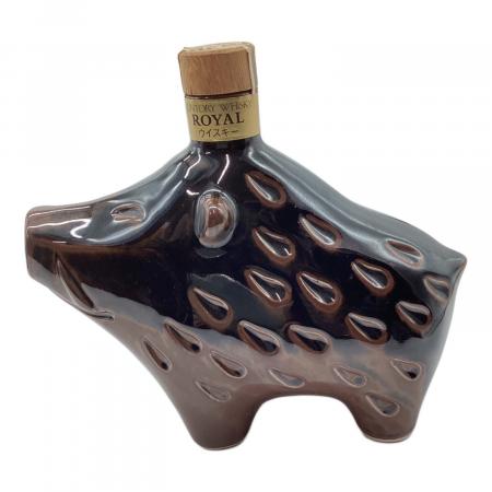 サントリー ローヤル ウィスキー 600ml 未開封 陶器干支ボトル 亥