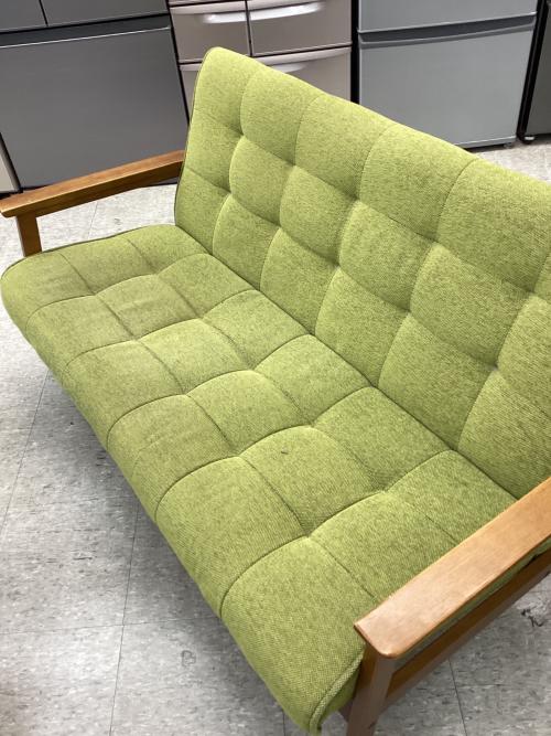 2人掛けソファー グリーン