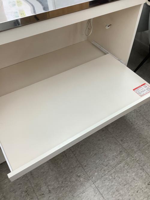 大和木工 (ヤマトモッコウ) キッチンカウンター 21 ホワイト