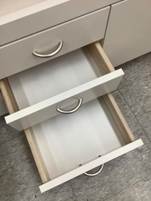 大和木工 (ヤマトモッコウ) キッチンカウンター 21 ホワイト