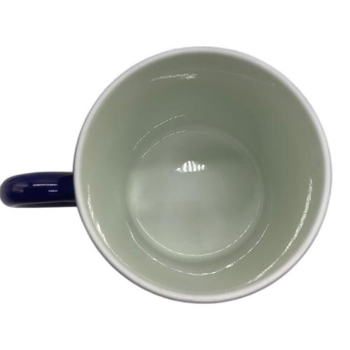 深川製磁 (フカガワセイジ) コーヒーカップ&ソーサー 明染付白抜紋突立コーヒー椀皿