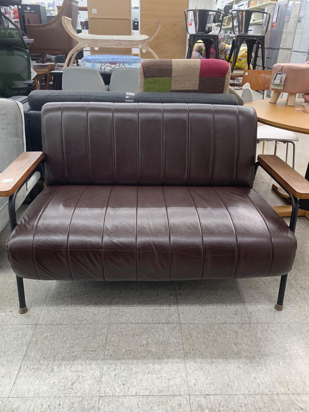 ニトリ 2人掛けソファー ブラウン｜トレファクONLINE