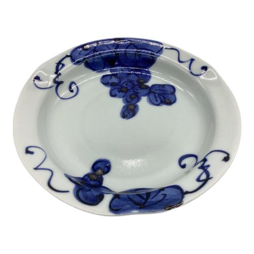 有田焼 (アリタヤキ) 染付手描ぶどう皿 賞美堂本店