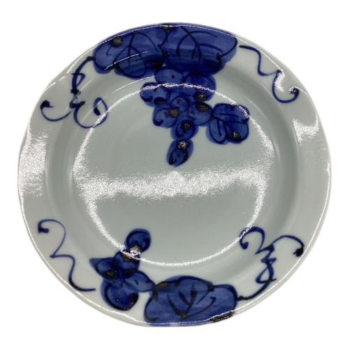 有田焼 (アリタヤキ) 染付手描ぶどう皿 賞美堂本店