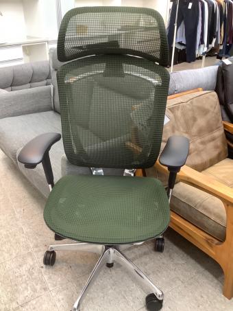 オカムラ ワークチェアー CC85BR FPH5 402 ブラック×グリーン contessaⅡ