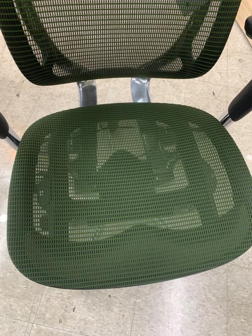 オカムラ ワークチェアー CC85BR FPH5 402 ブラック×グリーン contessaⅡ