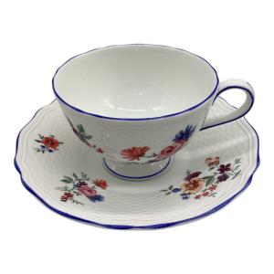 Wedgwood (ウェッジウッド) カップ&ソーサー ホワイト×ブルー TAFFETA FLOWERS
