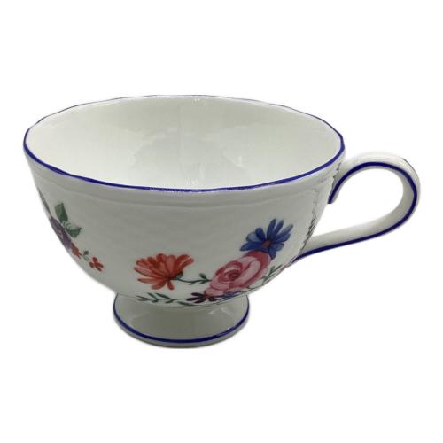 Wedgwood (ウェッジウッド) カップ&ソーサー ホワイト×ブルー TAFFETA FLOWERS