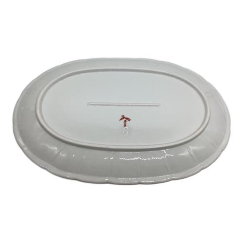 有田焼 (アリタヤキ) オーバルプレート マイセン写し色絵草花文