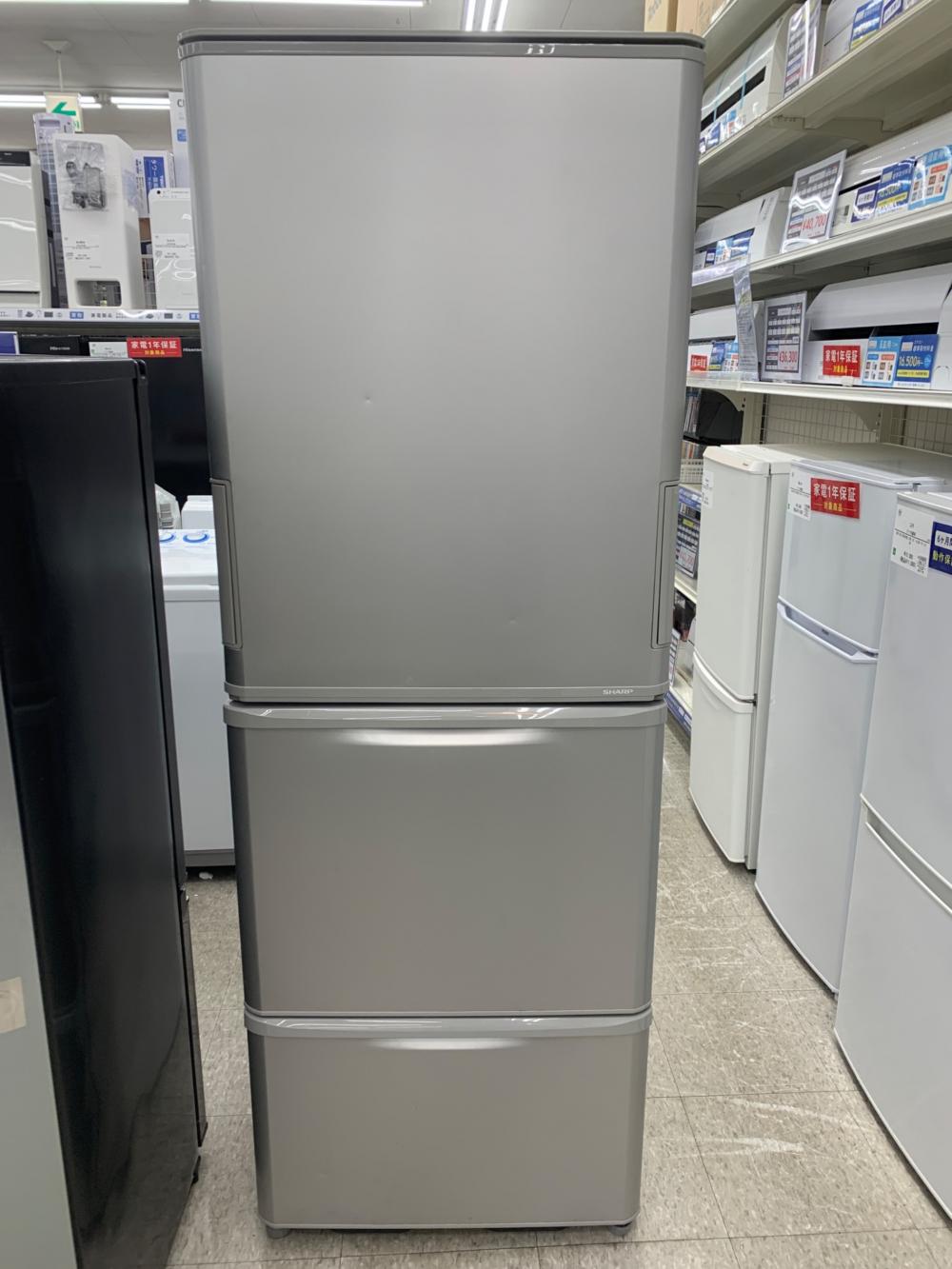 【トレファク イオンモール常滑店】3ドア冷蔵庫　SHARP　SJ-W352F-S　2020年製をご紹介！ SHARP (シャープ) 3ドア冷蔵庫 SJ-W352F-S 2020年製 372 350L