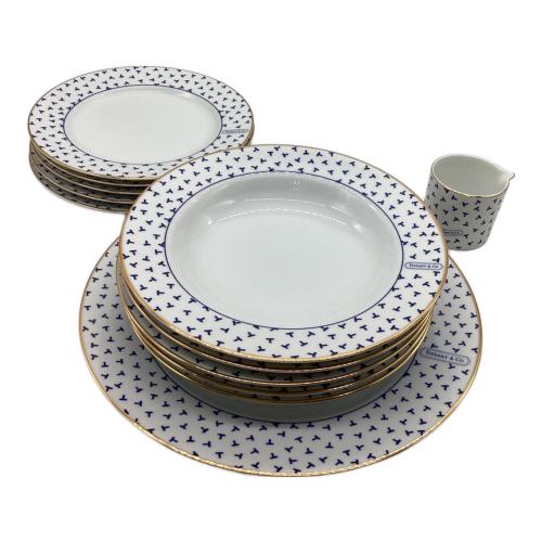 TIFFANY & Co. (ティファニー) スーププレート5・小皿5・大皿1・クリーマーセット