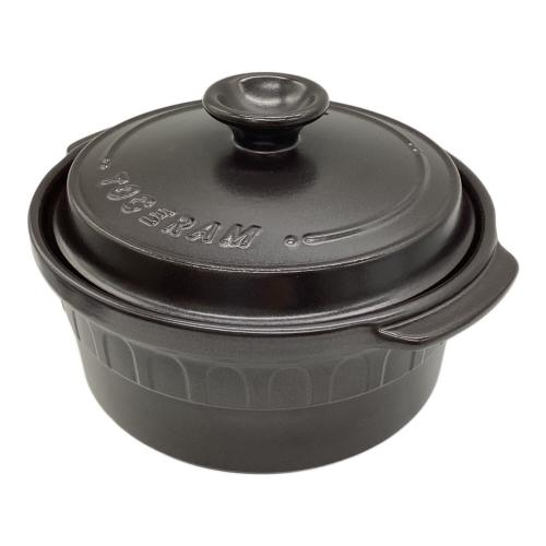 TOCERAM (トーセラム) 両手鍋 ブラック