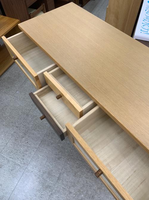 マルヨシ リビングチェスト 54 ブラウン×ナチュラル アルル