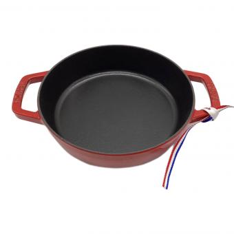 Staub (ストウブ) 両手フライパン 40511-661 ラウンド チェリー