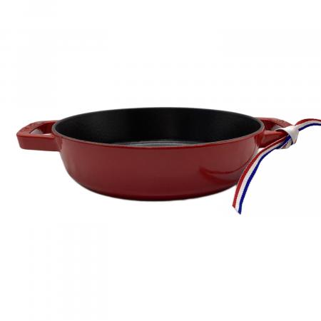 Staub (ストウブ) 両手フライパン 40511-661 ラウンド チェリー