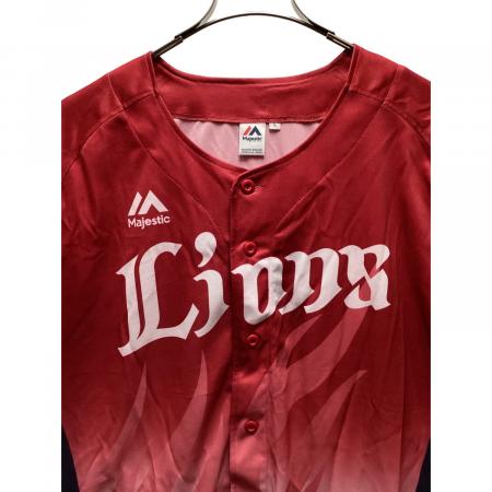 赤M新品■Majestic埼玉西武ライオンズ牧田和久３５番ユニフォーム■プロ野球 埼玉西武ライオンズ (サイタマセイブライオンズ) 野球ユニフォーム