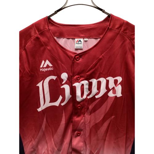 埼玉西武ライオンズ (サイタマセイブライオンズ) 野球ユニフォーム メンズ SIZE L レッド