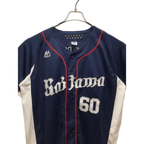 埼玉西武ライオンズ (サイタマセイブライオンズ) 野球ユニフォーム メンズ SIZE L ネイビー