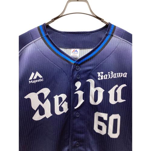埼玉西武ライオンズ (サイタマセイブライオンズ) 野球ユニフォーム メンズ SIZE L ネイビー