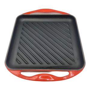LE CREUSET (ルクルーゼ) グリルパン レッド グリルカレ24