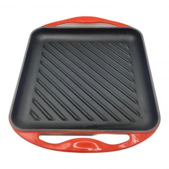 LE CREUSET (ルクルーゼ) グリルパン レッド グリルカレ24
