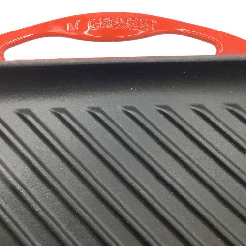 LE CREUSET (ルクルーゼ) グリルパン レッド グリルカレ24